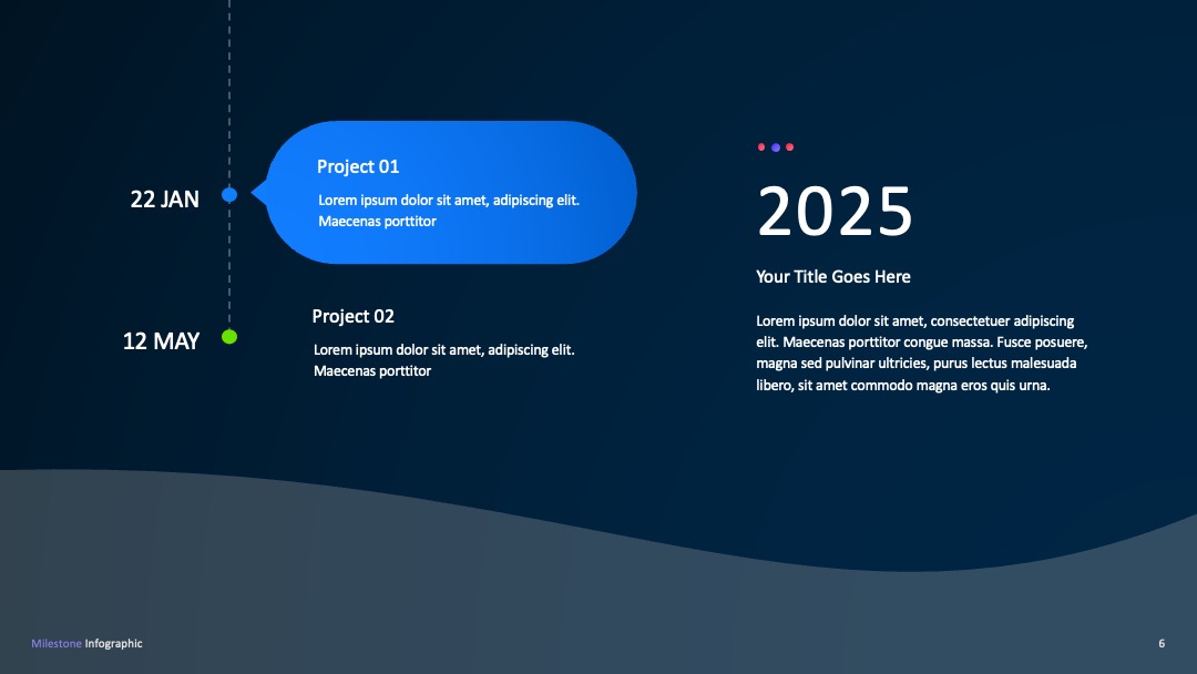 计划展示2025项目时间轴PPT模板免费下载