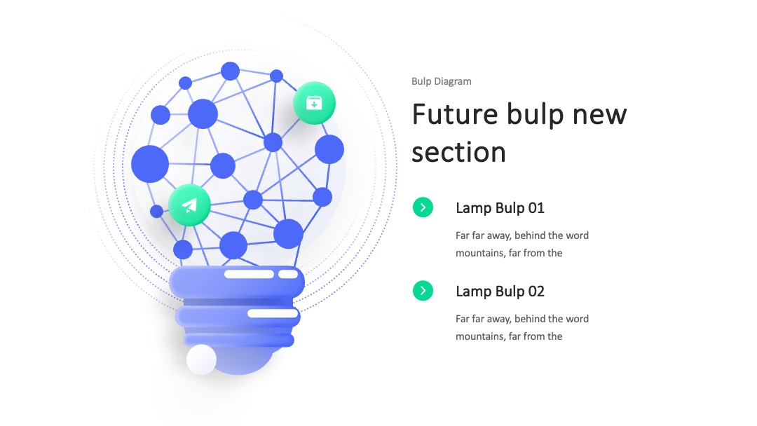 互联网行业智能灯泡业务展示PPT模板免费下载