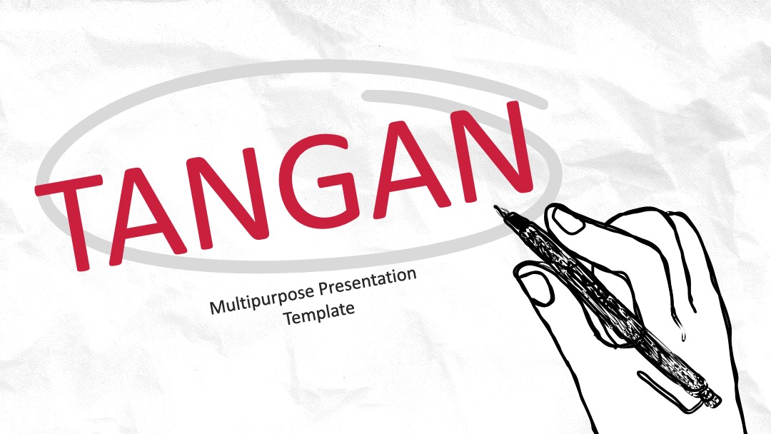 TANGAN创意项目PPT模板免费下载
