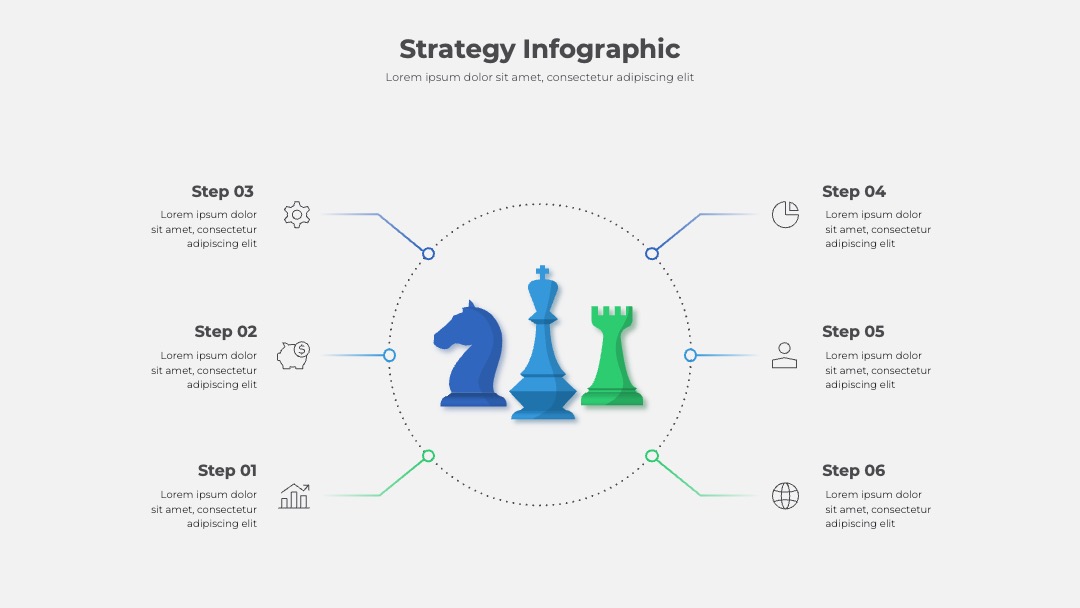 环形国际象棋战略步骤PPT模板免费下载