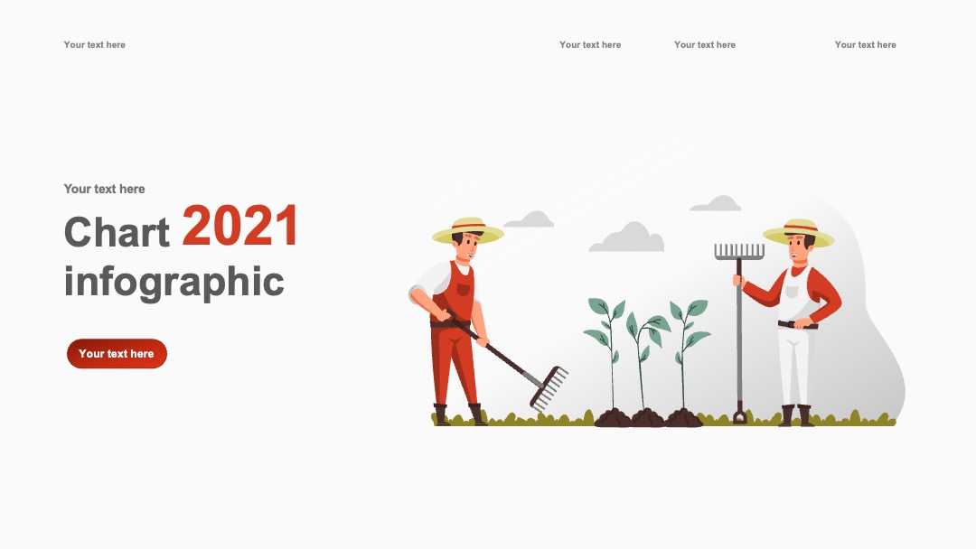 农场种植协作2025图表插画PPT模板免费下载