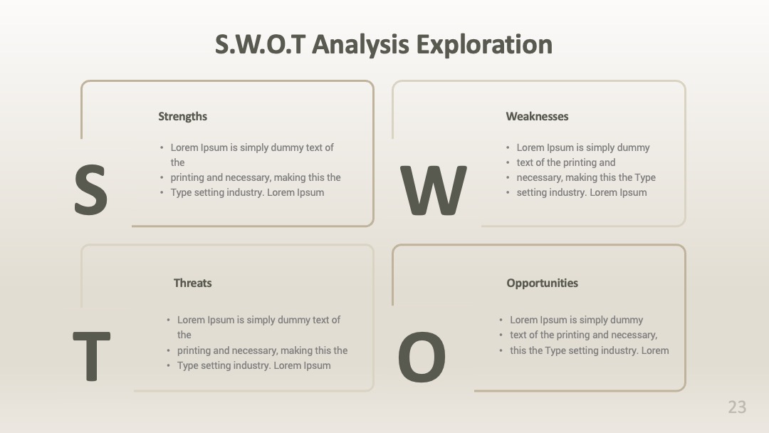 企业战略规划关联结构呈现SWOT分析PPT模板免费下载
