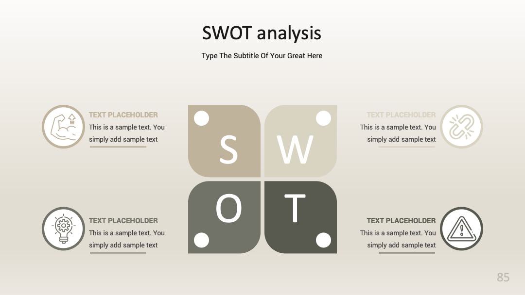 规划发展路径梳理SWOT分析PPT模板免费下载