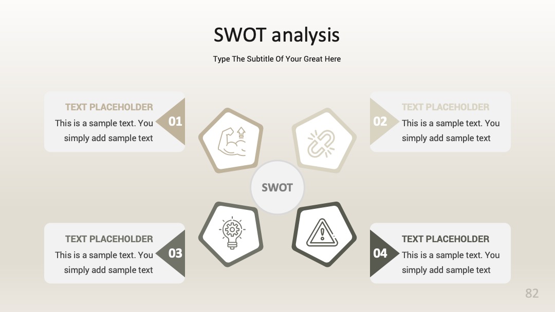 企业战略规划长期战略制定SWOT梳理PPT模板免费下载