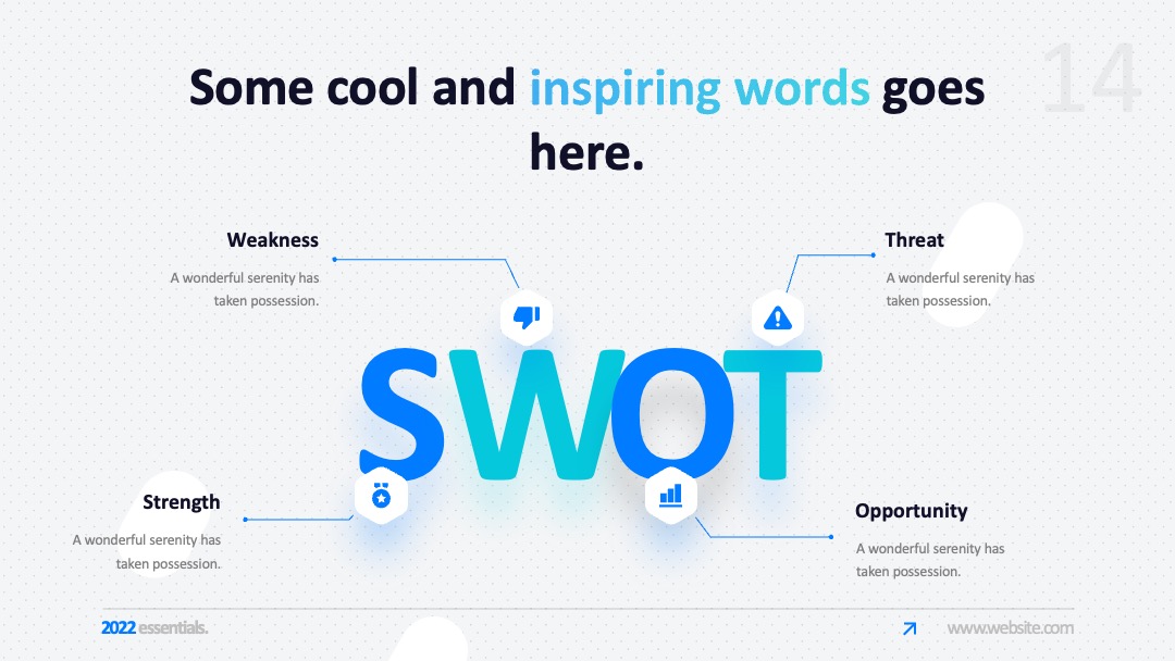 企业培训SWOT框架解读PPT模板免费下载