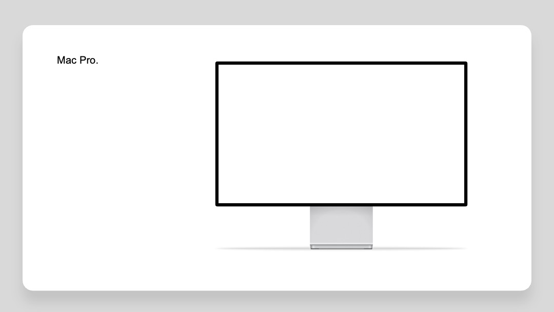 MacPro展示样机PPT模板免费下载