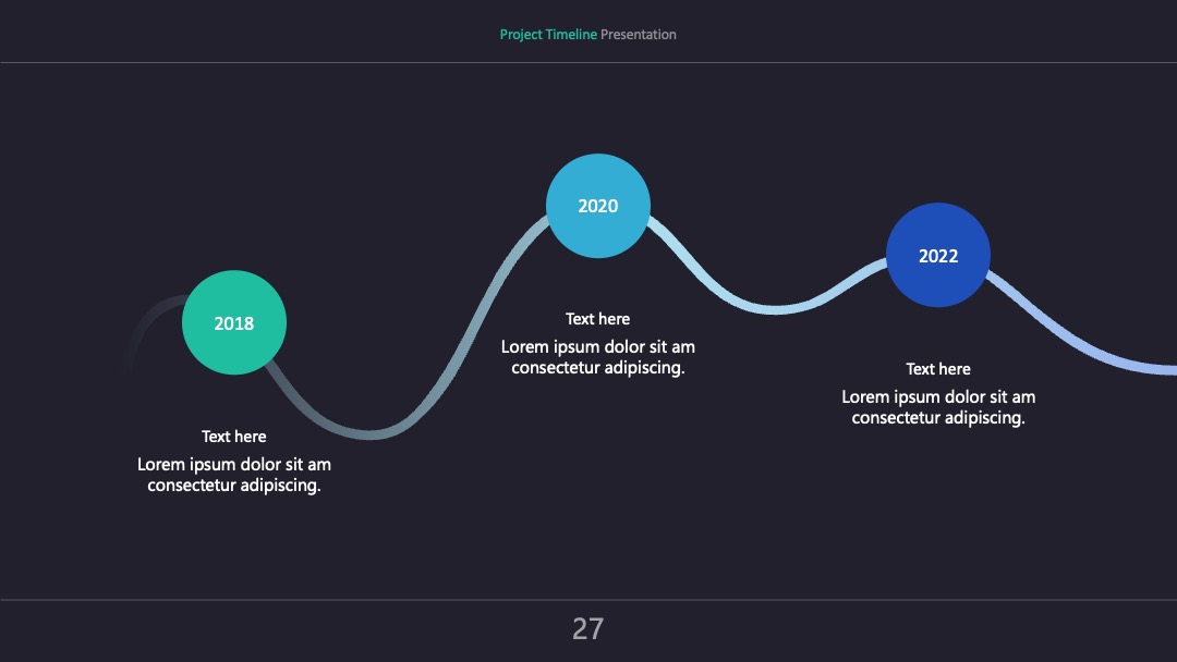 项目秋冬时间轴-2022年秋冬进程版PPT模板免费下载