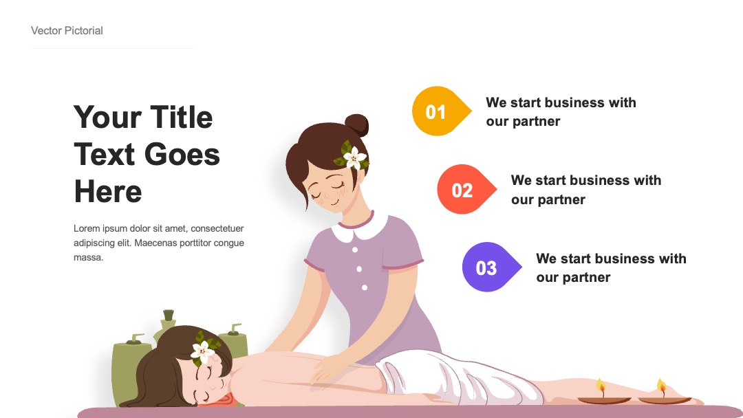 按摩服务流程说明PPT模板免费下载