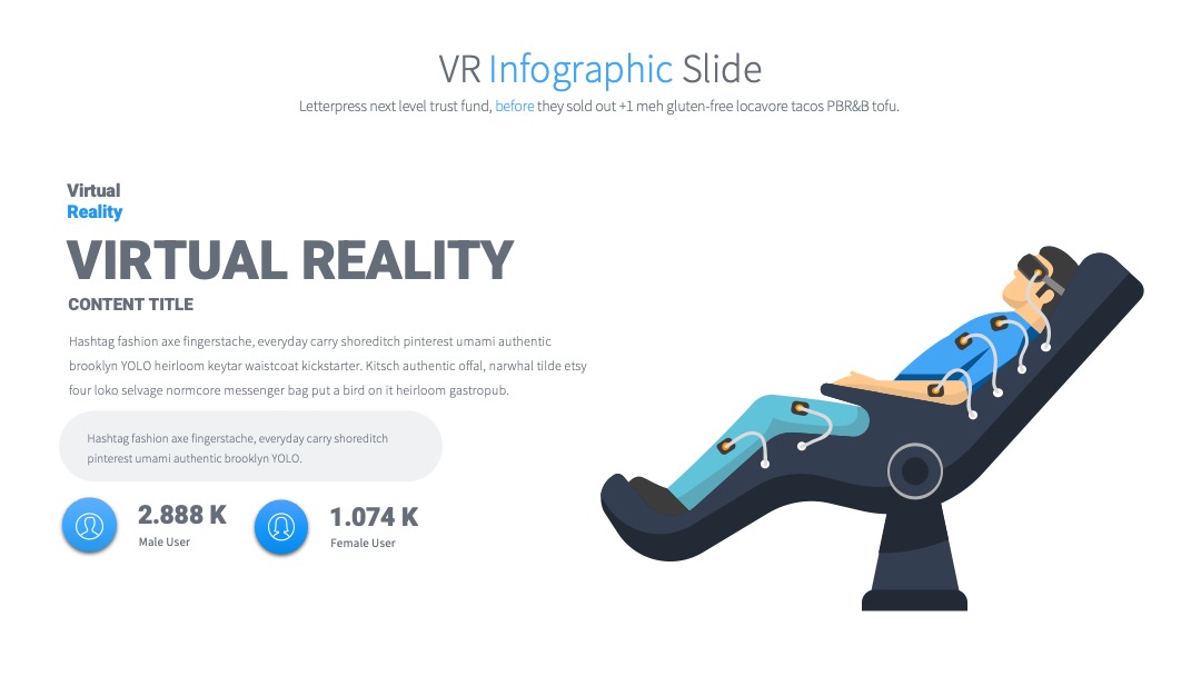 VR体验用户数据汇报PPT模板免费下载