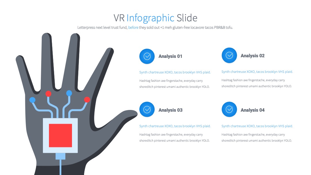 VR手部交互分析汇报PPT模板免费下载
