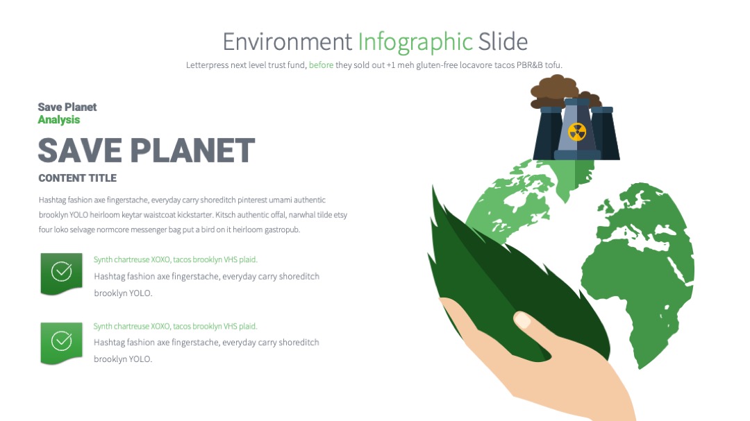 环境信息图护planet分析PPT模板免费下载
