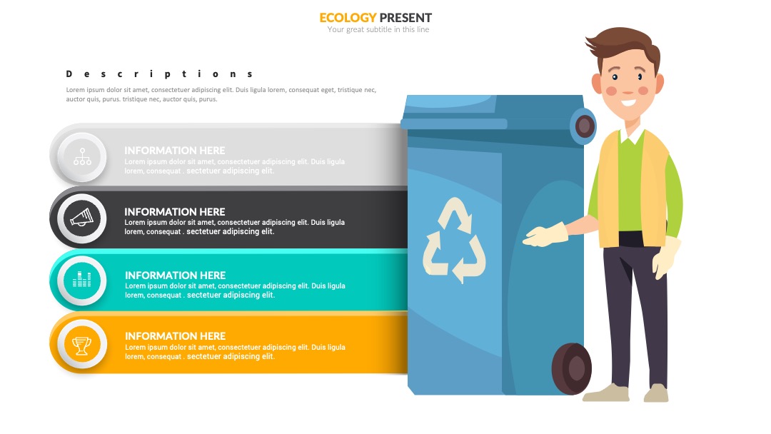 生态分类信息说明PPT模板免费下载