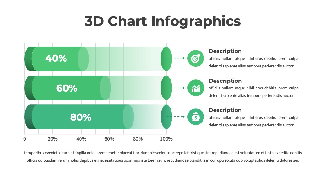 立体占比对比多维度数据3D分析PPT模板免费下载