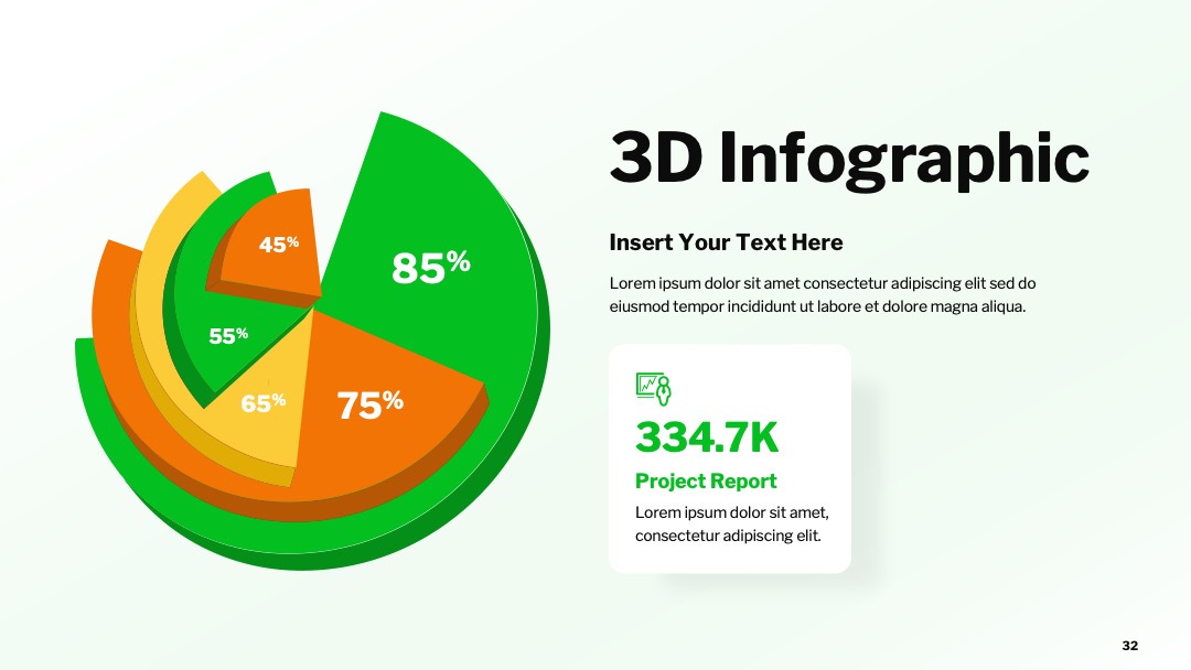 阶梯数据解读运营管理3D图表汇报PPT模板免费下载